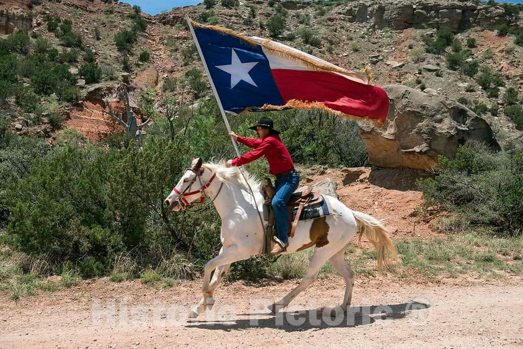 Photo- A Highlight of The Texas Outdoor Musical Drama, staged in The Pioneer Amphitheater Carved from The Rocks of Palo Duro Canyon Southeast of Amarillo in The Texas Panhandle