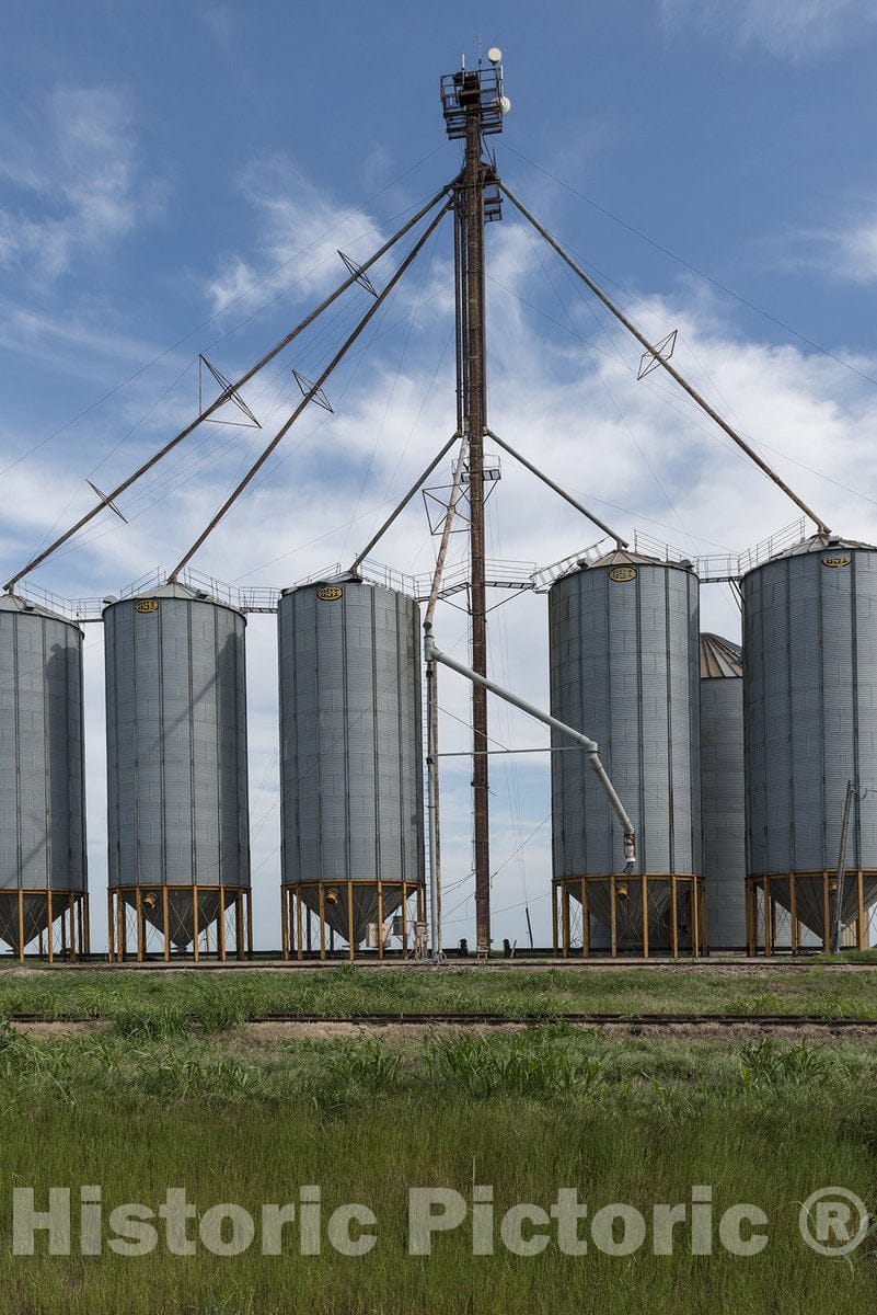 Windom, TX Photo - Agricultural Storage containers Near The Town of Windom-