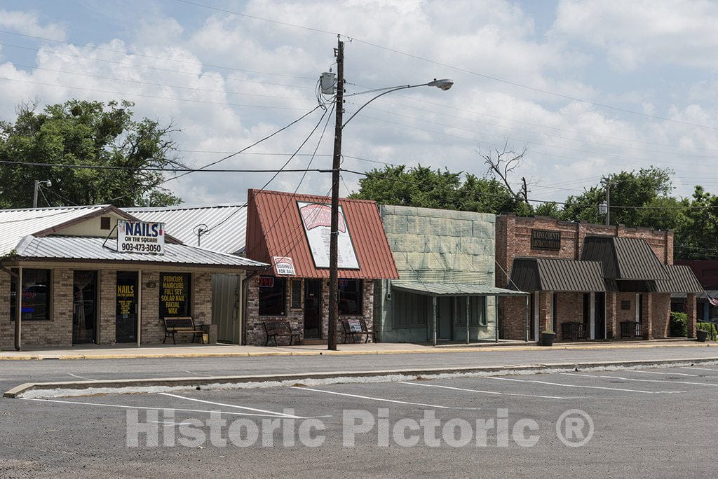 Emory, TX Photo - Downtown Emory, a Town in Rains County in Northeast Texas