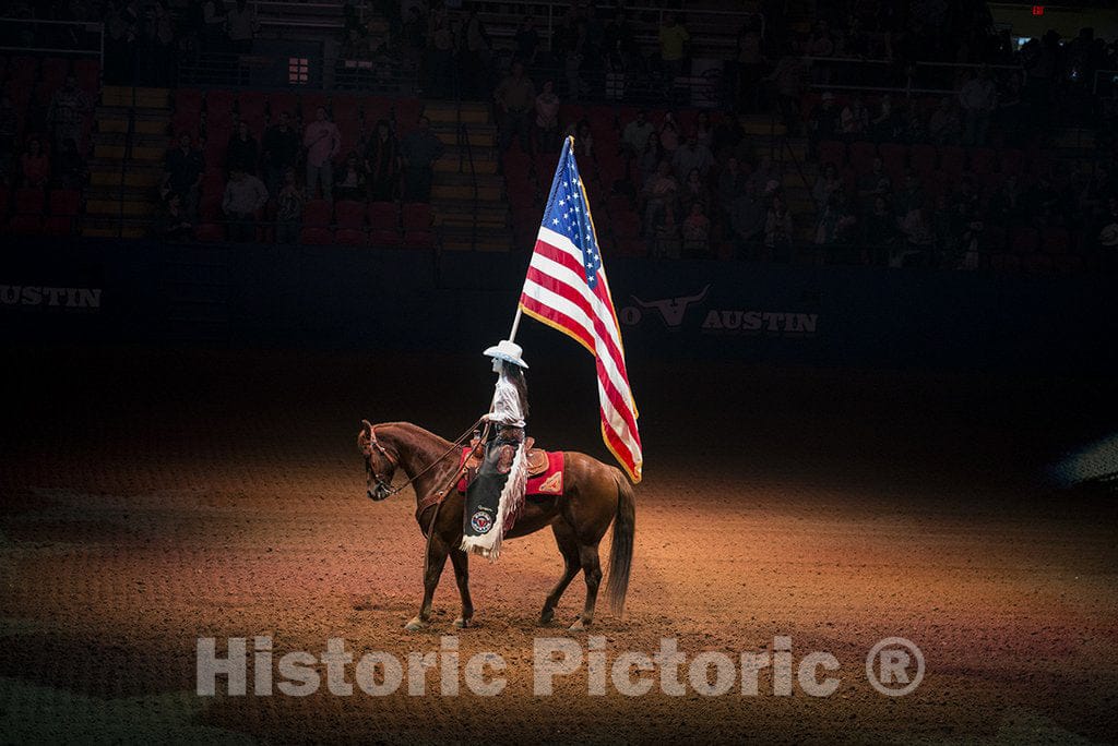 Austin, TX Photo - Presentation of The Colors at The Star of Texas Fair and Rodeo, Produced by Rodeo Austin in Austin, Texas