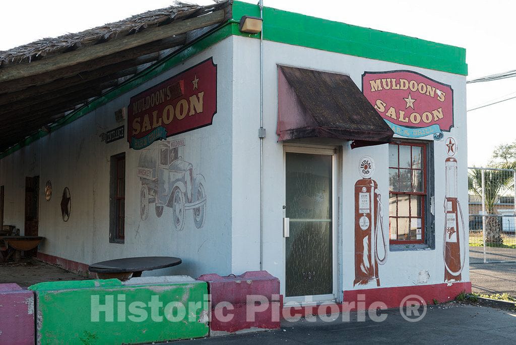 Photo - Muldoon's Saloon and Dance Hall in El Campo, a Town in Wharton County in The Mid-Gulf Region of Texas. - Fine Art Photo Reporduction