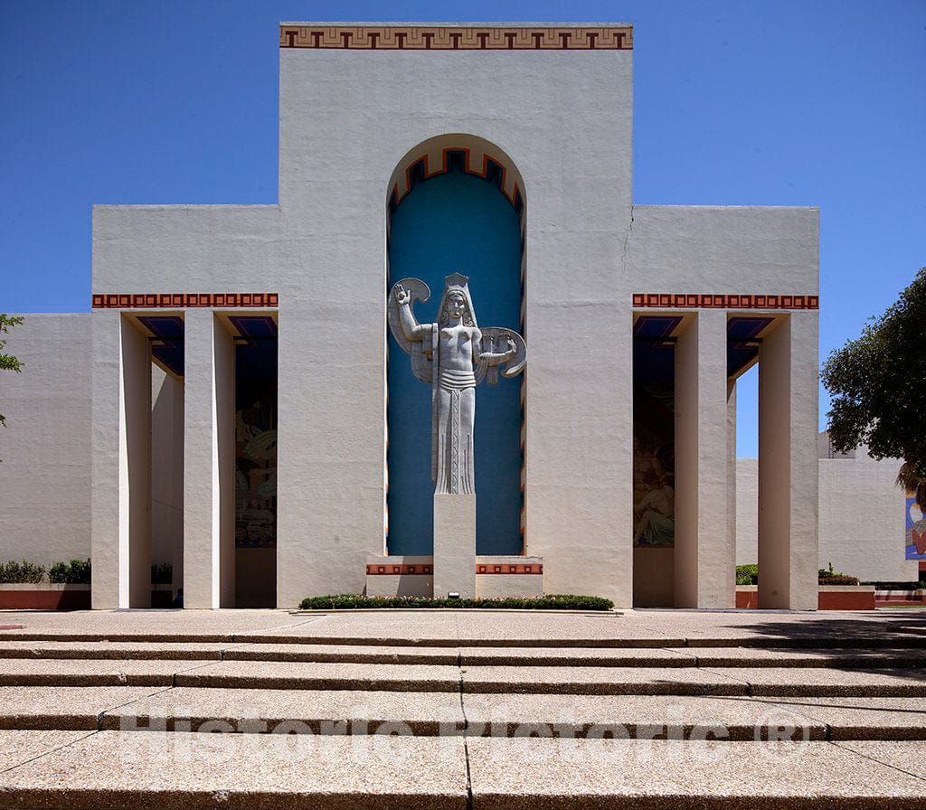 Photo- Statue at Fair Park, site of The 1936 Texas Centennial Celebration and The Pan-American Exposition in 1937 in Dallas, Texas 1 Fine Art Photo Reproduction