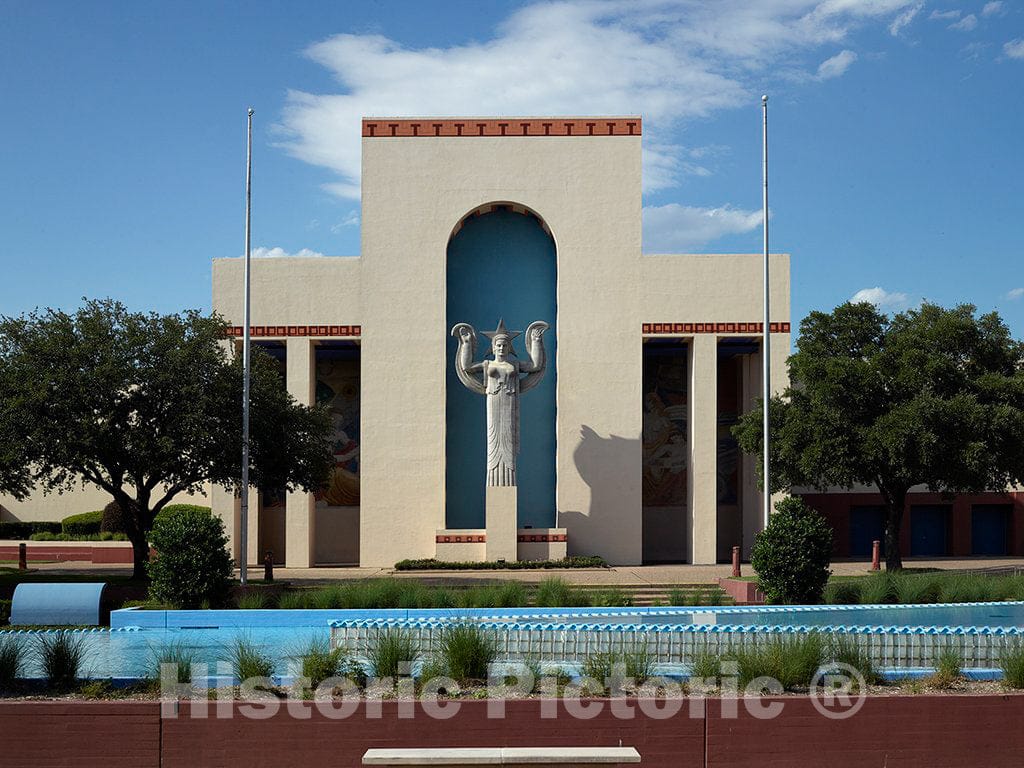 Photo - Centennial Hall at Fair Park, site of The 1936 Texas Centennial Celebration in Dallas, Texas- Fine Art Photo Reporduction