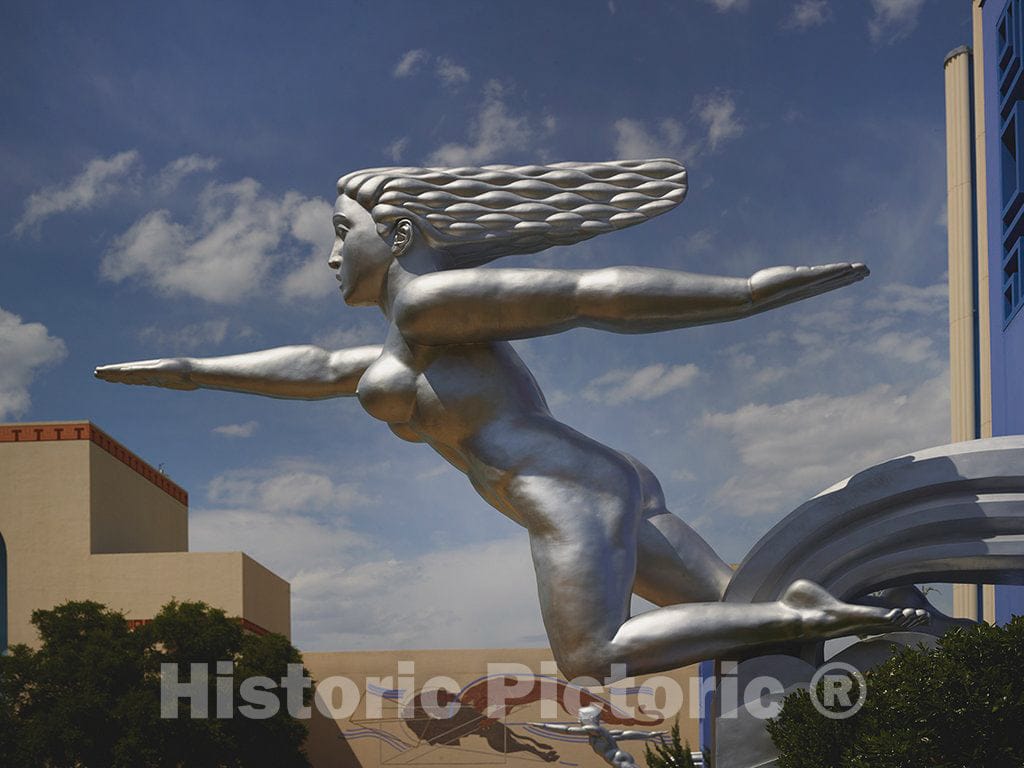 Photo- Statue at Fair Park, site of the 1936 Texas Centennial celebration and the Pan-American Exposition in 1937 in Dallas, Texas 3 Fine Art Photo Reproduction