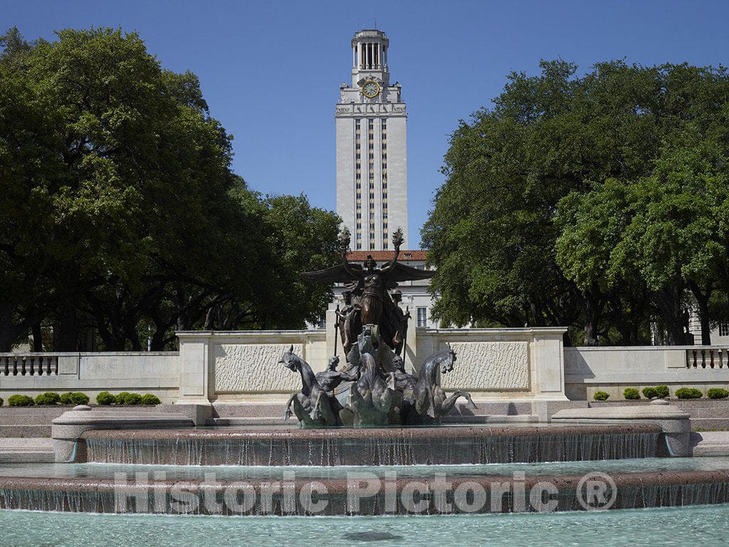 Austin, TX Photo - Littlefield Fountain, the sculptor Pompeo Coppini's 1933 memorial in Austin, Texas, to University of Texas students and alumni who died in World War I