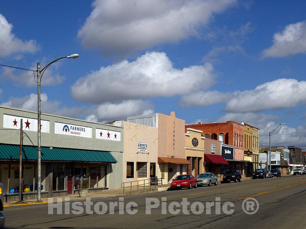 Photo - Street Scene in The Town of Moody in McLennon County, Texas- Fine Art Photo Reporduction