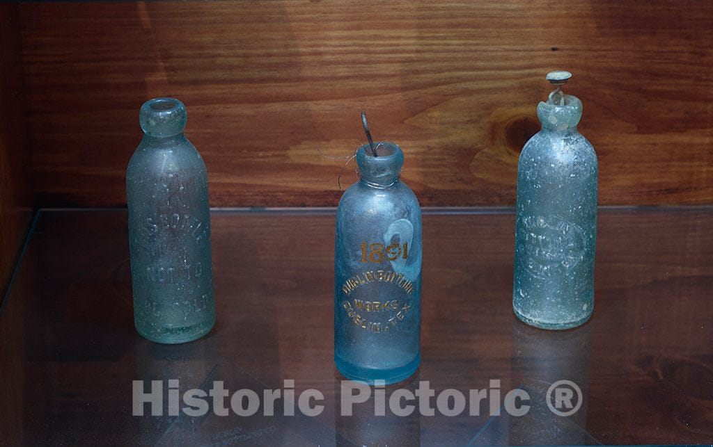 Photo - Original Dr Pepper Bottles at The Dublin Bottling Works and W.P. Kloster Museum in Dublin, Texas- Fine Art Photo Reporduction