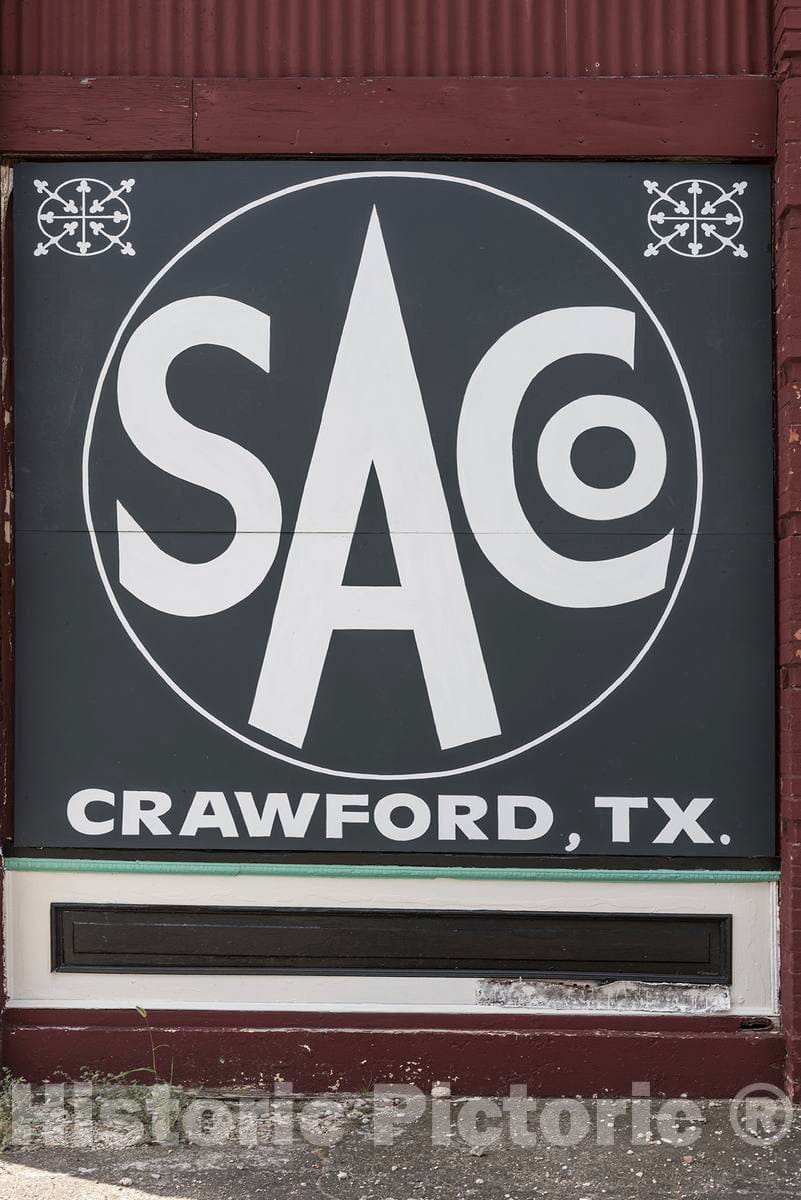 Photo - Store Sign in Tiny Crawford, Texas- Fine Art Photo Reporduction