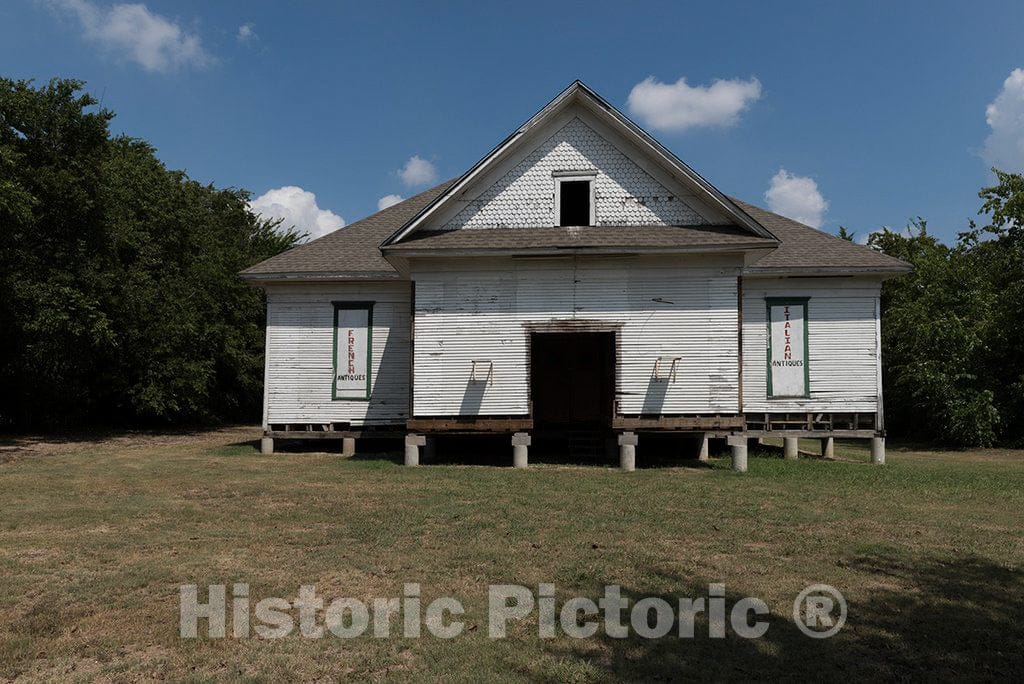 Photo - Small Outbuilding on The Grounds of The Stephen Decatur Lawrence Homestead, Opal Lawrence Historical Park, Mesquite, Texas- Fine Art Photo Reporduction