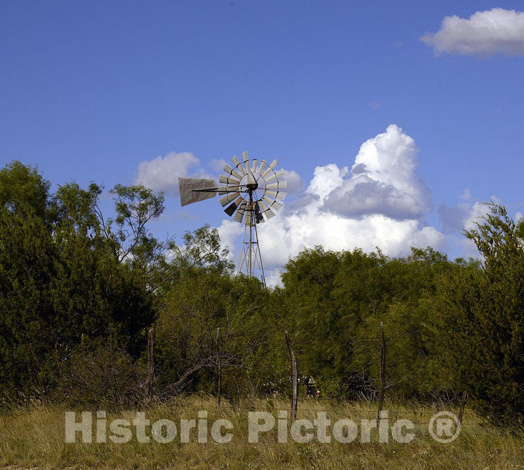 Hamilton County, TX Photo - Windmill in Hamilton County, Texas