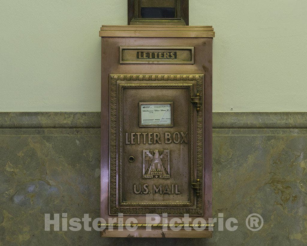 El Paso, TX Photo - Interior Mailbox. U.S. Courthouse, El Paso, Texas