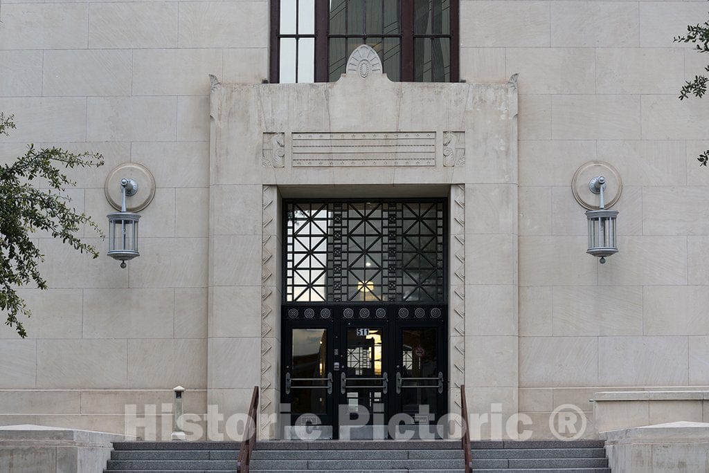 El Paso, TX Photo - Front Entrance. U.S. Courthouse, El Paso, Texas