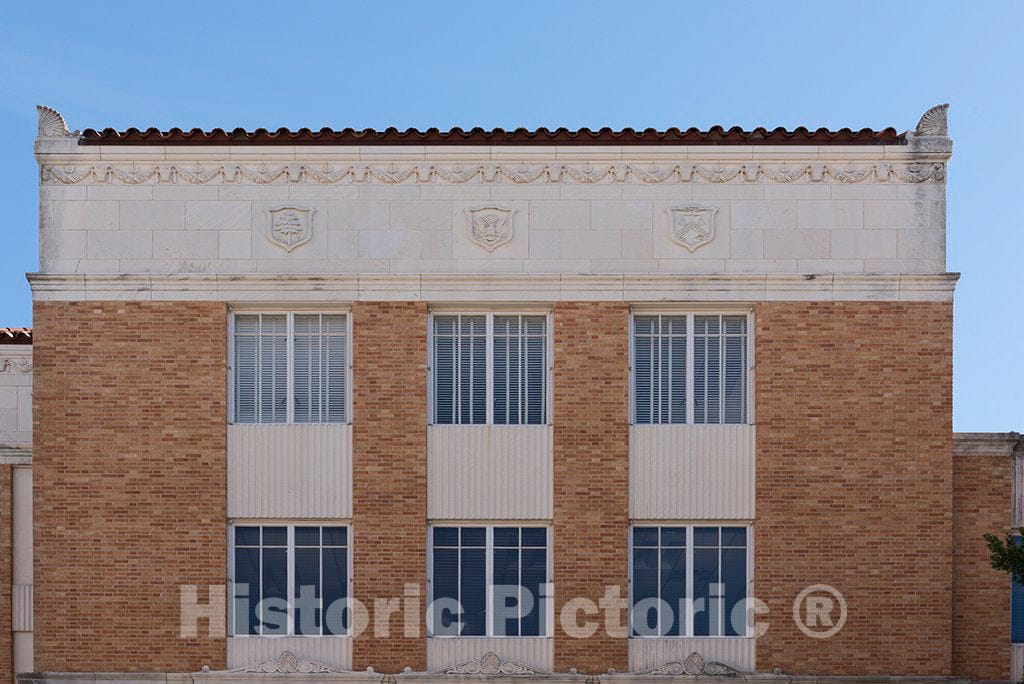 Photo - Exterior. U.S. Post Office and Courthouse, Tyler, Texas- Fine Art Photo Reporduction