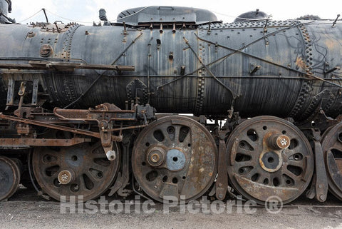 Photo - Vintage Locomotive at The Pueblo Railway Museum, Next to Union Depot in Pueblo, Colorado- Fine Art Photo Reporduction