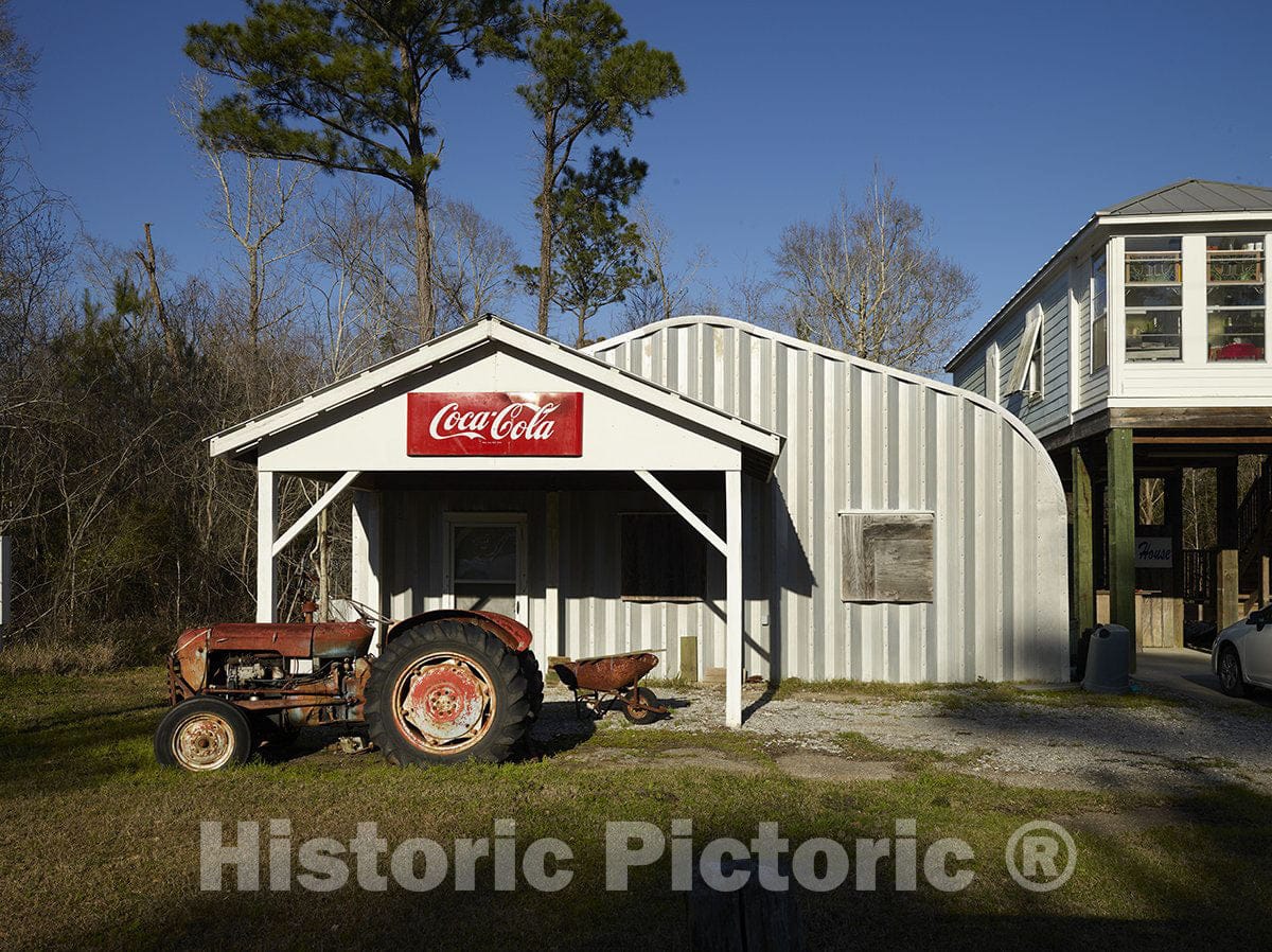 Ansley, Mississippi Photo - Tractor and small store in Ansley, Mississippi.