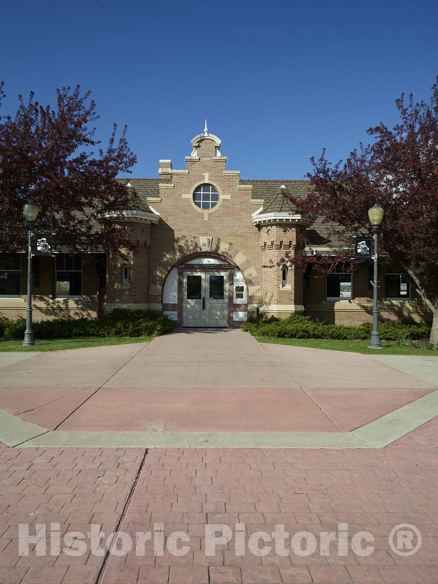 Photo- The Former Union Pacific Passenger Rail Depot in Evanston, in The far-Southwestern Corner of Wyoming 1 Fine Art Photo Reproduction