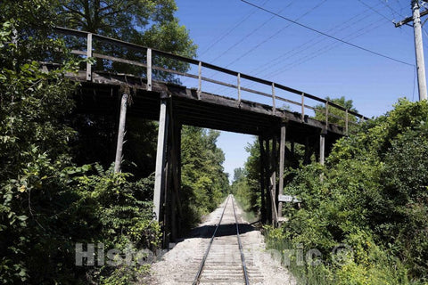 Photo - an Old Wooden Bridge on The line of The Boone & Scenic Valley Railroad, a Heritage Railroad That operates Excursions in Boone County, Iowa- Fine Art Photo Reporduction