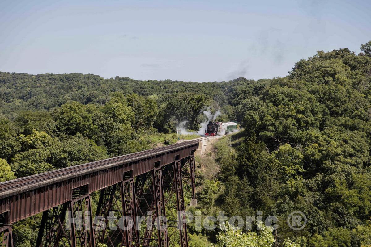 Photo- A steam Train Operated by The Boone & Scenic Valley Railroad, a Heritage Railroad That operates Excursions in Boone County, Iowa 1 Fine Art Photo Reproduction