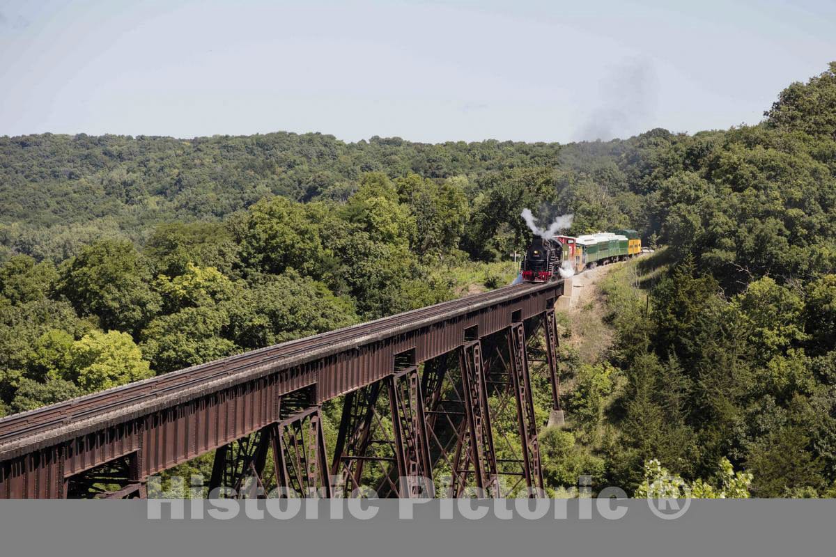 Photo- A steam Train Operated by The Boone & Scenic Valley Railroad, a Heritage Railroad That operates Excursions in Boone County, Iowa 2 Fine Art Photo Reproduction