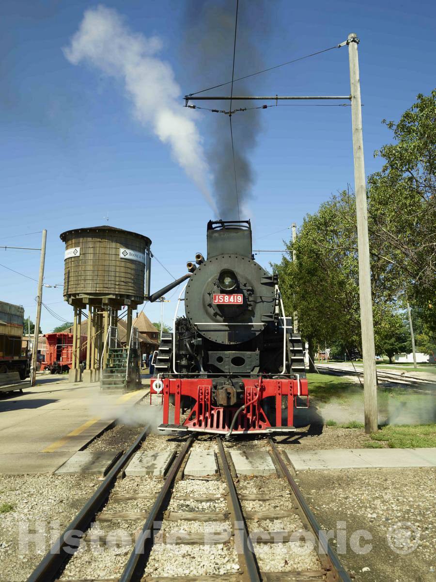 Photo- The steam Locomotive of The Boone & Scenic Valley Railroad, a Heritage Railroad That operates Excursions Out of Boone, Iowa, Awaits its Run 2 Fine Art Photo Reproduction