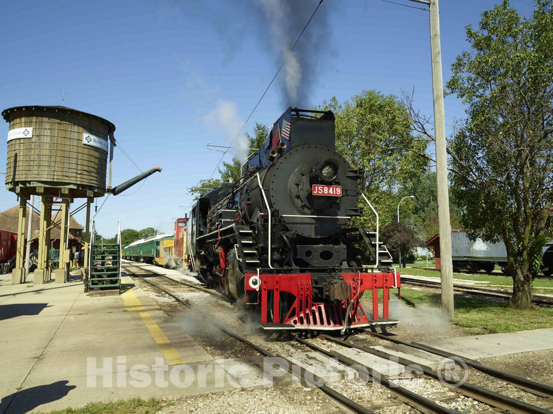 Photo- The steam Locomotive of The Boone & Scenic Valley Railroad, a Heritage Railroad That operates Excursions Out of Boone, Iowa, Awaits its Run 3 Fine Art Photo Reproduction