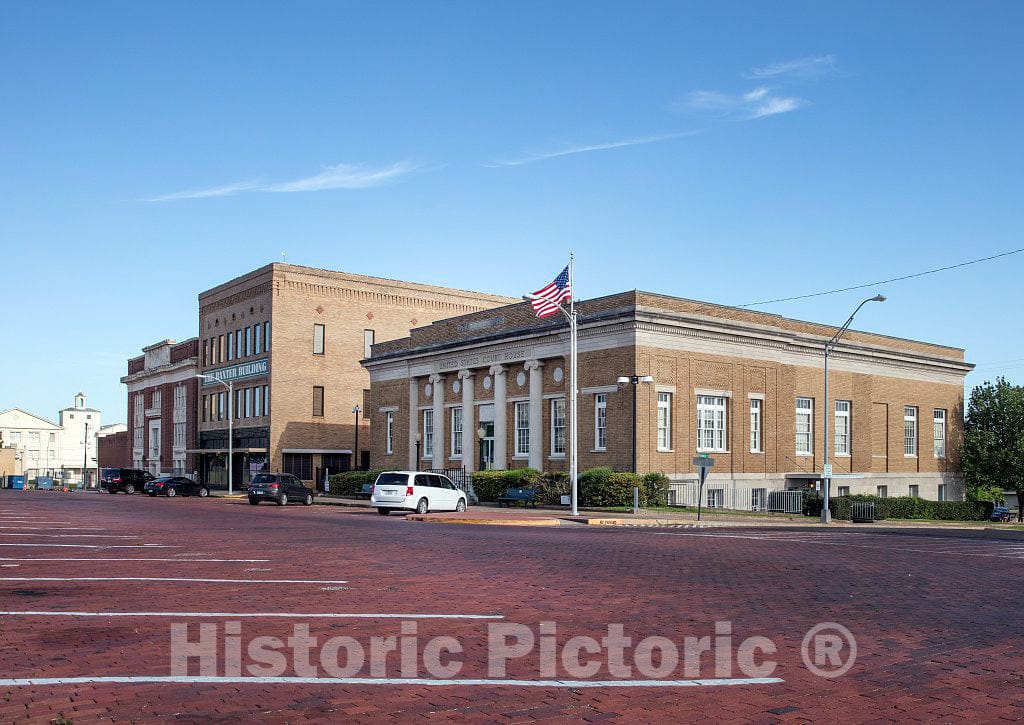 Photo- Exterior. The William M. Steger Federal Building & U.S. Courthouse in Tyler, Texas 4 Fine Art Photo Reproduction