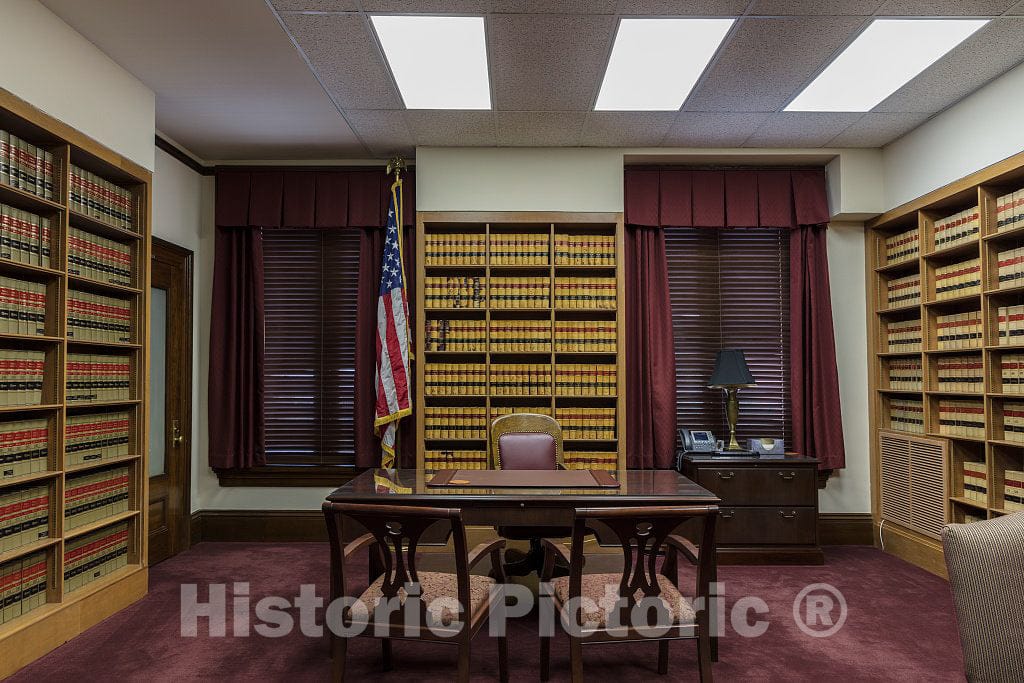 Photo- Judge's Office. The O.C. Fisher Federal Building and U.S. Courthouse, San Angelo, Texas 1 Fine Art Photo Reproduction