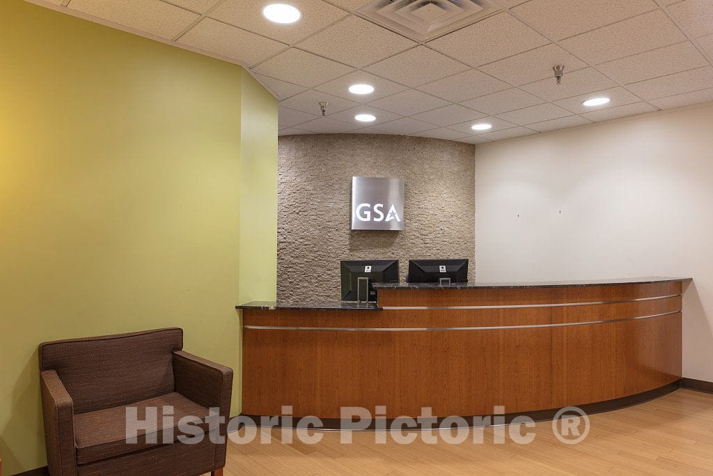 Photo - Interior in The Santa Fe Terminal Complex, an 18-Acre Complex of Historic Buildings in The Government District of Downtown Dallas, Texas- Fine Art Photo Reporduction