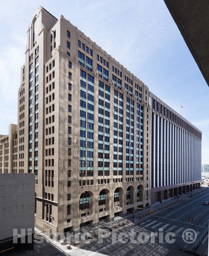 Photo- Exterior View of The Santa Fe Terminal Complex, an 18-Acre Complex of Historic Buildings in The Government District of Downtown Dallas, Texas 1 Fine Art Photo Reproduction