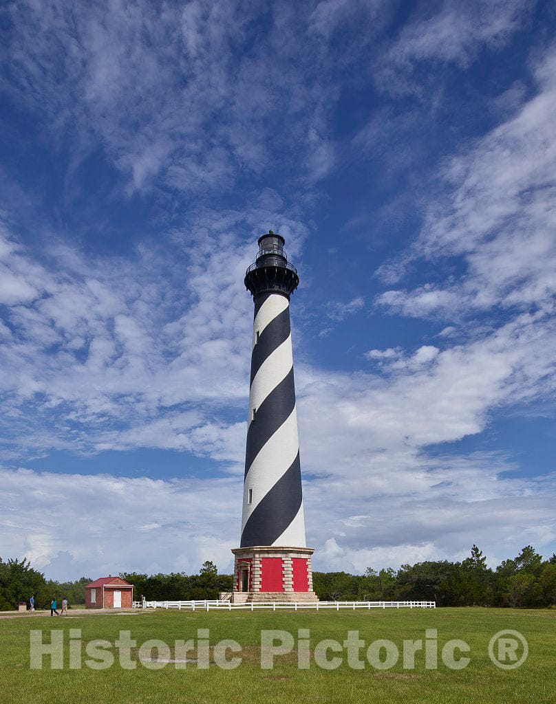 Photo- Perhaps America's most recognizable lighthouse, Cape Hatteras Light, in Buxton, on North Carolina's Outer Banks 1 Fine Art Photo Reproduction