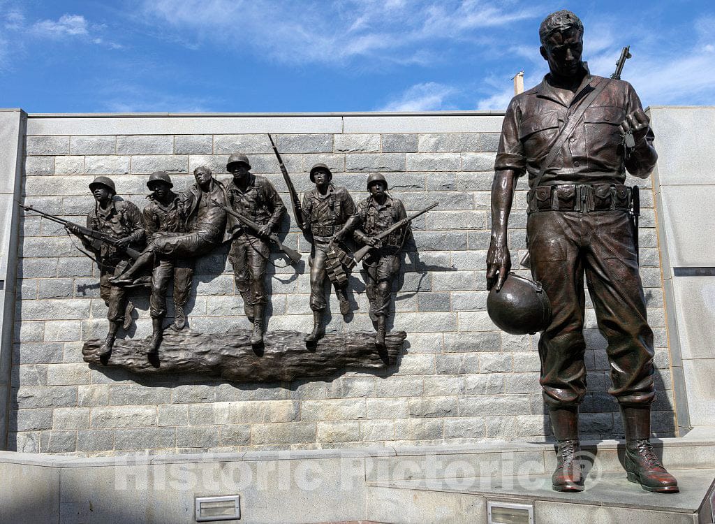 Photo- Korean War Memorial Along The Boardwalk in Atlantic City, New Jersey 2 Fine Art Photo Reproduction