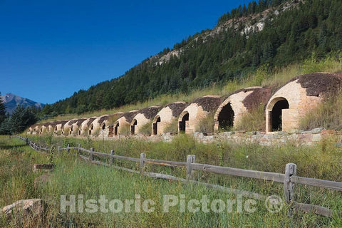 Photograph -Beehive Coke ovens, Constructed in The 1890s in Redstone, Colorado, Eastern Capitalist Cleve Osgood's onetime Company Town for Those who Produced Coke, or carbonized Coal 2