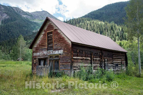 Photo- Cabin in Crystal, Colorado, a Virtual Ghost Town in a Valley on The Upper Crystal River in Gunnison County, on a precipitous 4 Fine Art Photo Reproduction