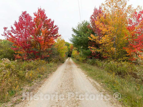 Photo - Country Road in Fall Near Etna, Maine- Fine Art Photo Reporduction