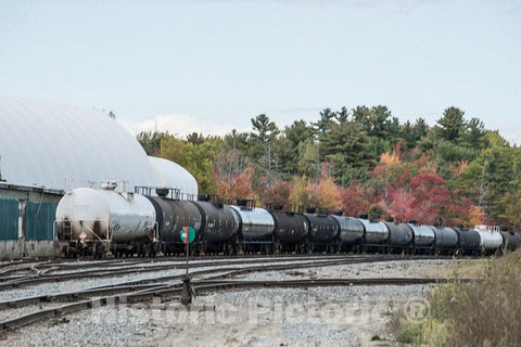 Photo - Railroad Tanker Cars on a siding Near Herman, Maine- Fine Art Photo Reporduction