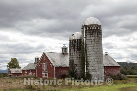 Photo - Large barn Complex Near Milton, Vermont- Fine Art Photo Reporduction