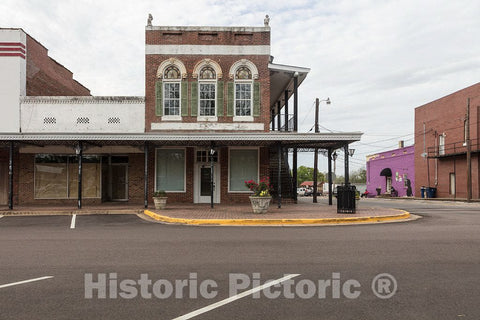 Photo- Downtown Buildings in Holly Springs, Mississippi 2 Fine Art Photo Reproduction