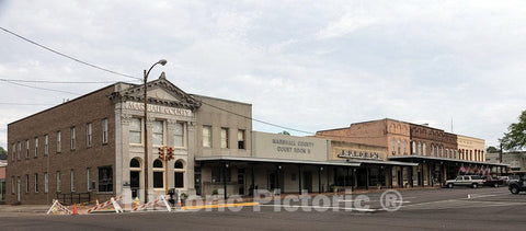 Photo- Downtown Block in Holly Springs, Mississippi 2 Fine Art Photo Reproduction
