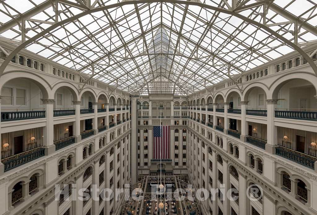 Photo- Atrium. The Old Post Office and Clock Tower, Washington, D.C. 3 Fine Art Photo Reproduction