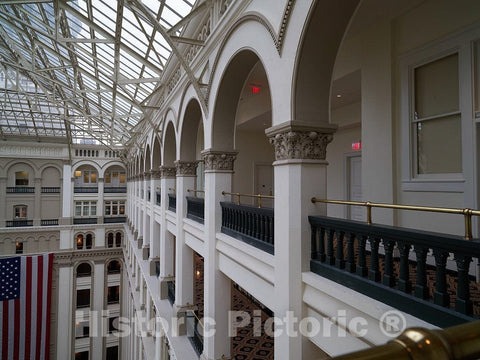 Photo- Atrium. The Old Post Office and Clock Tower, Washington, D.C. 6 Fine Art Photo Reproduction