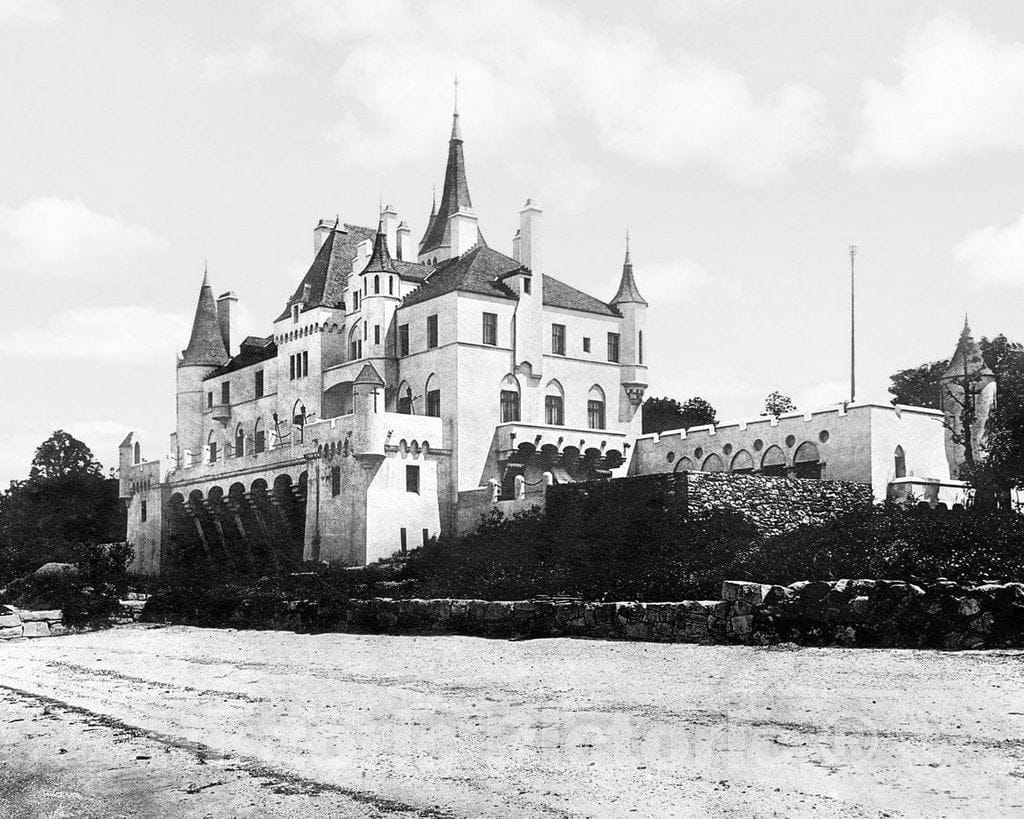 Historic Black & White Photo - Long Island, Sands Point, N.Y. - Beacon Towers, Sands Point, c1922 -