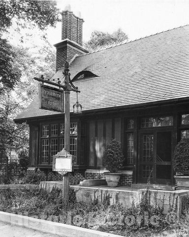 Historic Black & White Photo - Long Island, East Hampton, N.Y. - East Hampton Free Library, c1915 -
