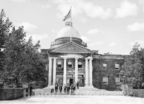 Historic Black & White Photo - Long Island, New York - The Old Nassau County Courthouse, c1914 -