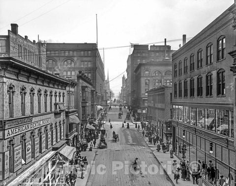 Kansas City Historic Black & White Photo, Petticoat Lane, c1906 -
