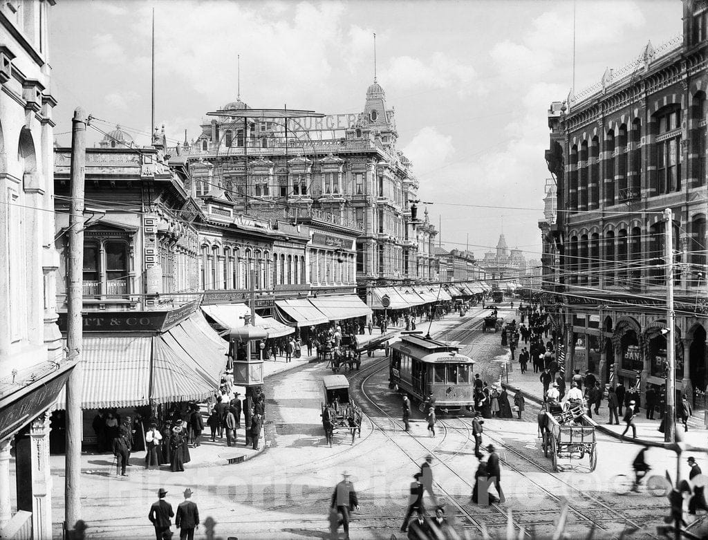 Los Angeles Historic Black & White Photo, Hamburger's Department Store, c1898 -