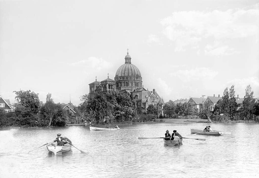 Historic Black & White Photo - Milwaukee, Wisconsin - St. Josaphat's Basilica, c1921 -