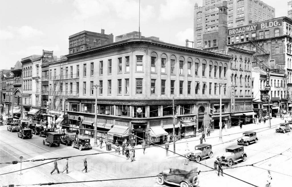 Historic Black & White Photo - Milwaukee, Wisconsin - The Camp Building, c1917 -