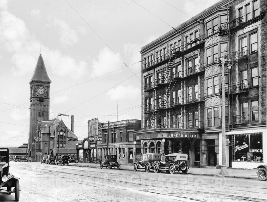 Historic Black & White Photo - Milwaukee, Wisconsin - East Wisconsin Avenue, c1920 -