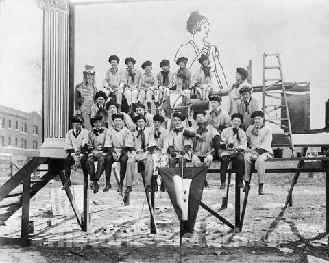 Historic Black & White Photo - Minneapolis, Minnesota - Members of the Attic Club, c1919 -