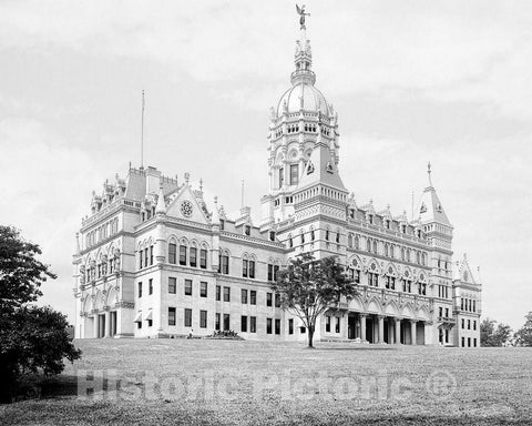 Historic Black & White Photo - Hartford, Connecticut, c1906 -